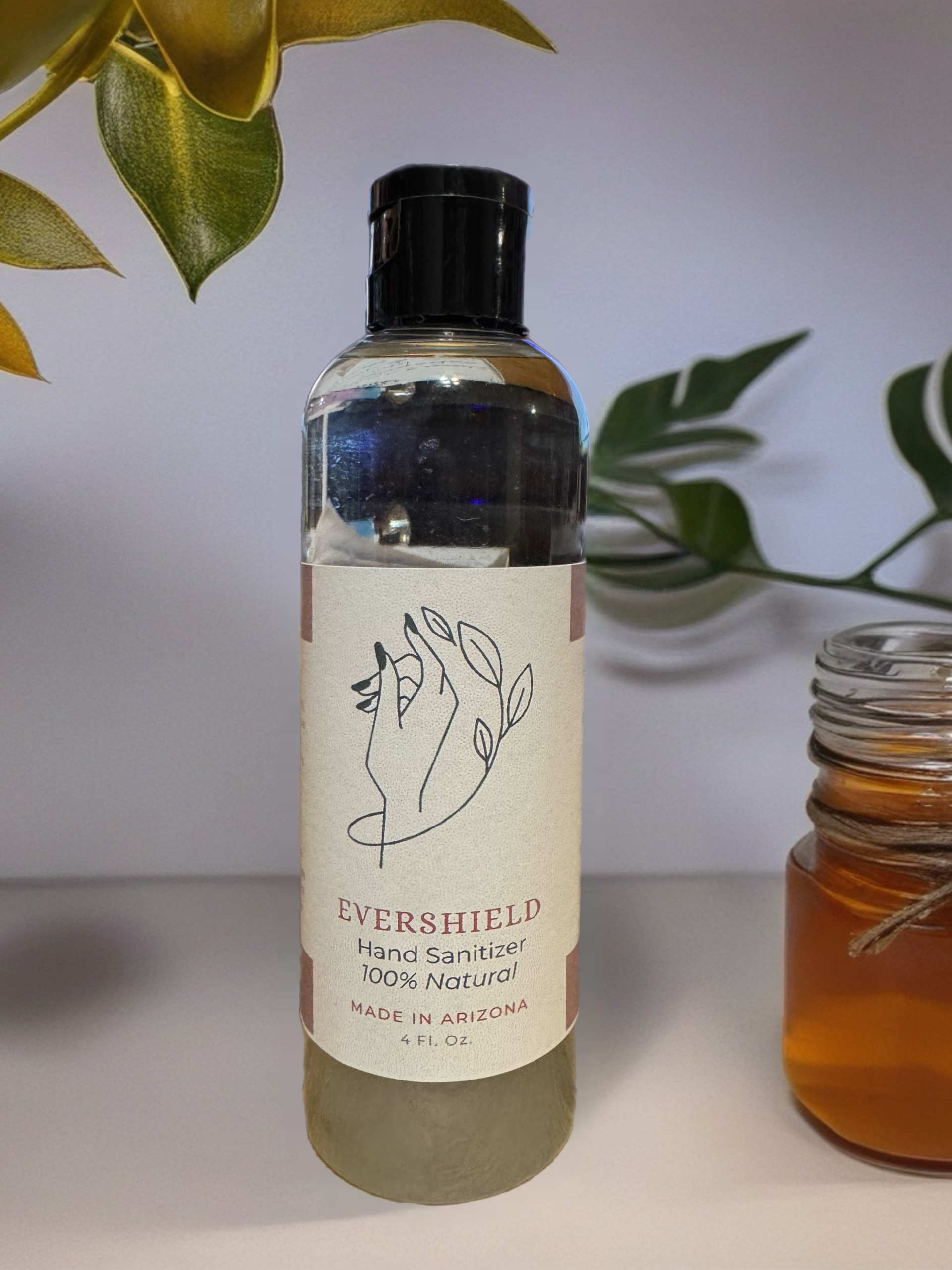Ever Shield natural hand sanitizer with aloe vera and essential oils