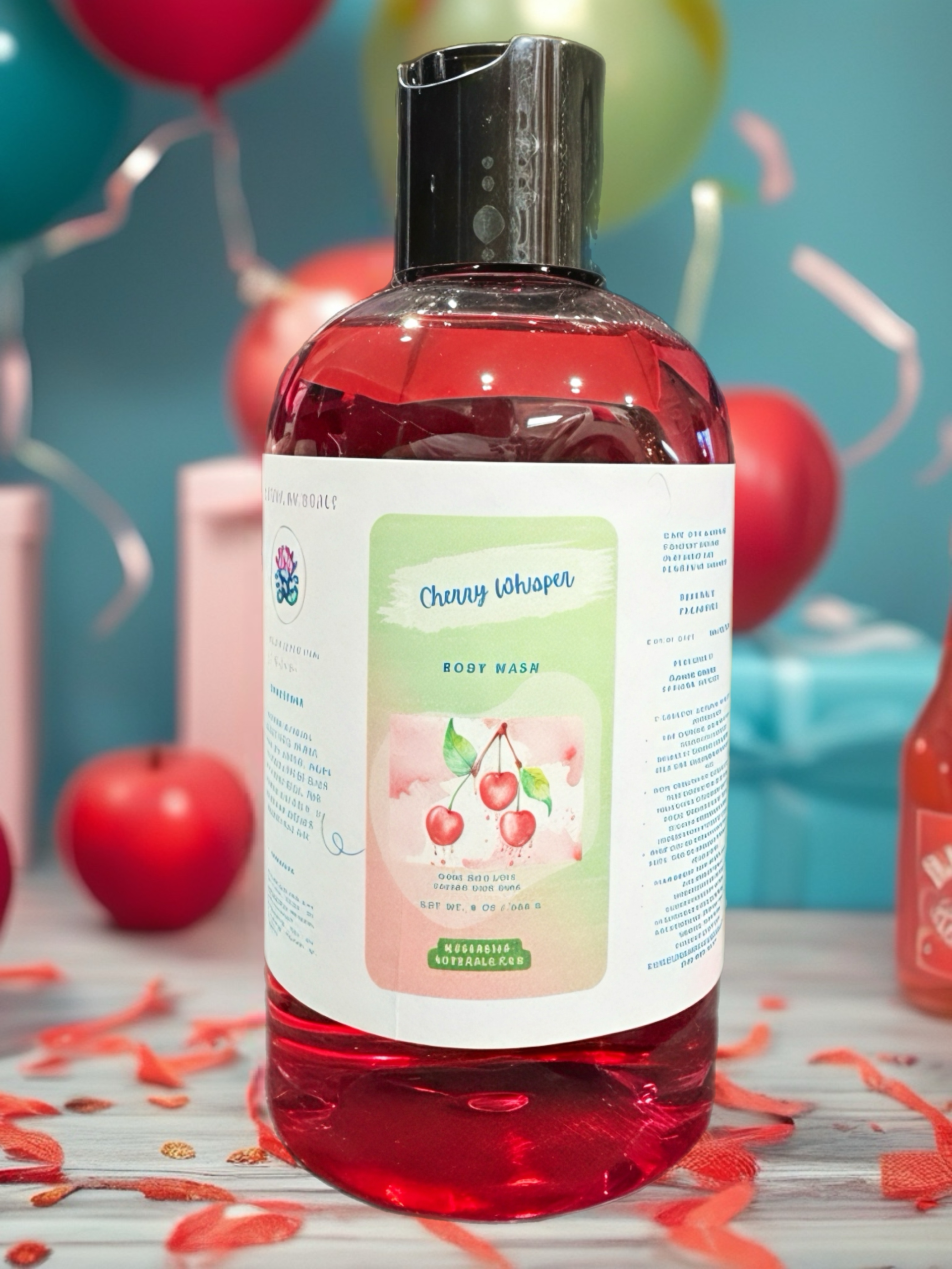 Cherry Whispers Body Wash bottle