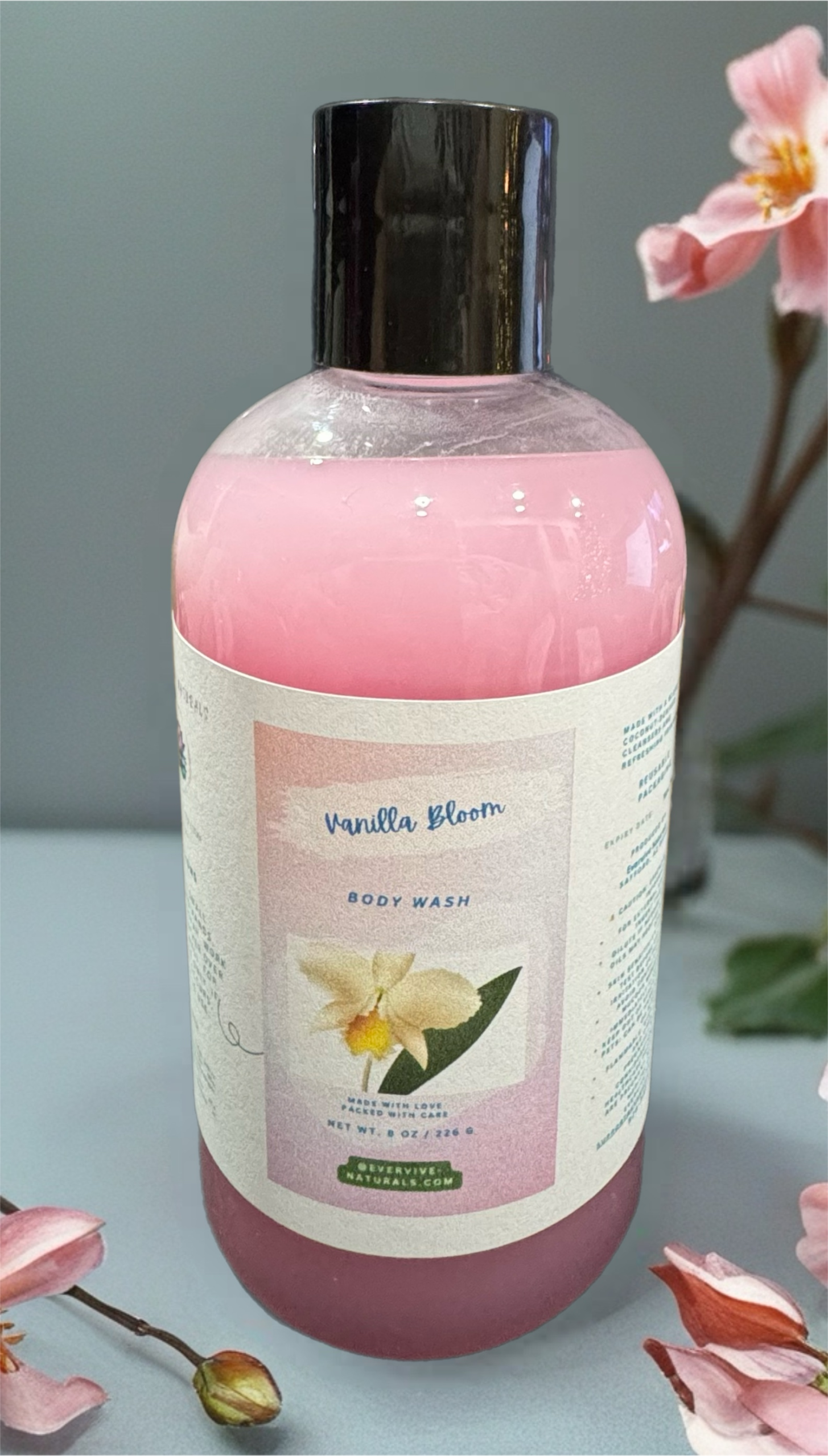 Vanilla Bloom Body Wash by EverVive Naturals, handcrafted with honest ingredients